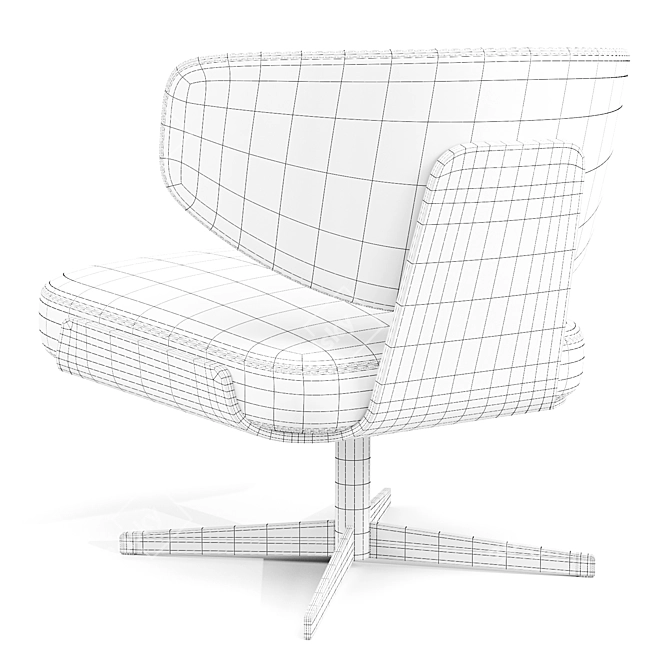 Olos Lounge Chair by Bonaldo 3D model image 4