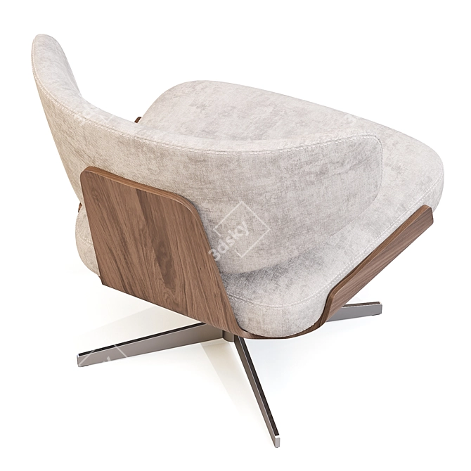 Olos Lounge Chair by Bonaldo 3D model image 5