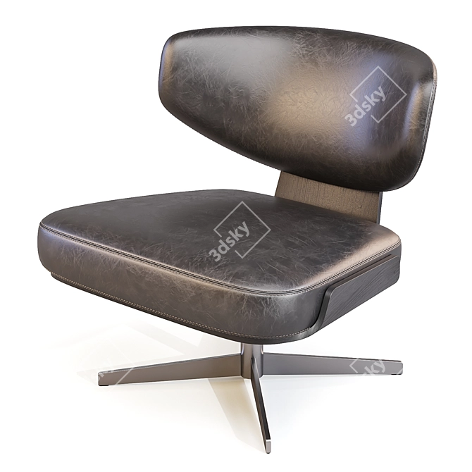 Olos Lounge Chair by Bonaldo 3D model image 6
