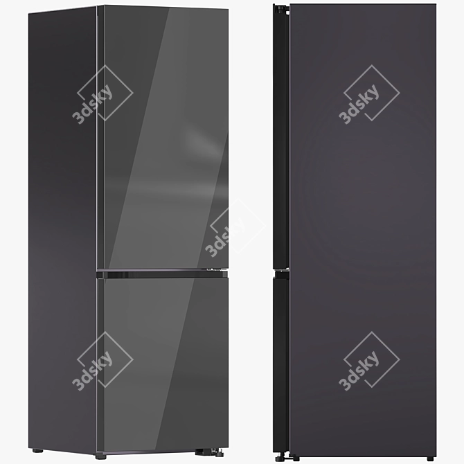 Customizable Samsung Refrigerator Collection 3D model image 5