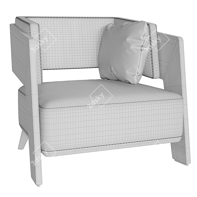 Glamorous Roman-inspired Armchair: Luxxu Galea 3D model image 6