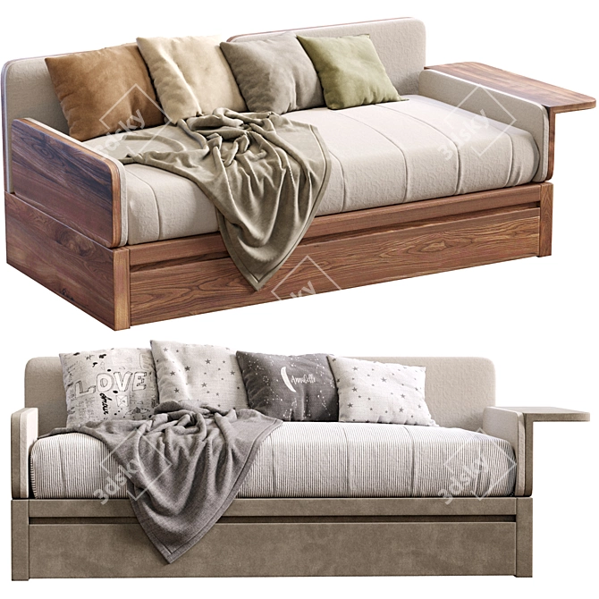 Modern Style Sofa Bed 2013 3D model image 3