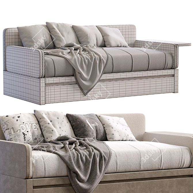 Modern Style Sofa Bed 2013 3D model image 5