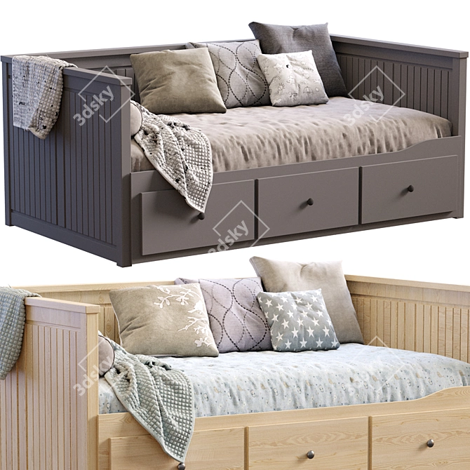IKEA Hemnes Daybed Frame Modern 3D model image 3