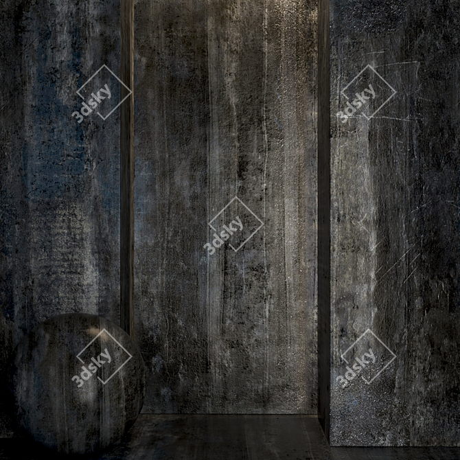 Rusty Iron Texture Seamless PBR 3D model image 3