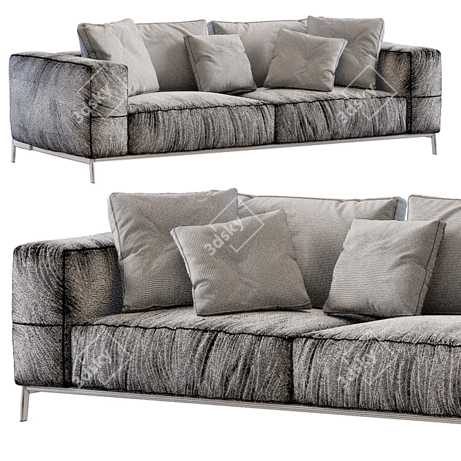 Modern Flexform Ettore Sofa 3D model image 5