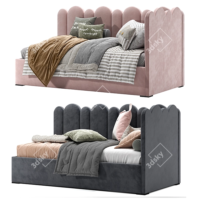 Distinctive Corner Fence Bed 3D model image 3