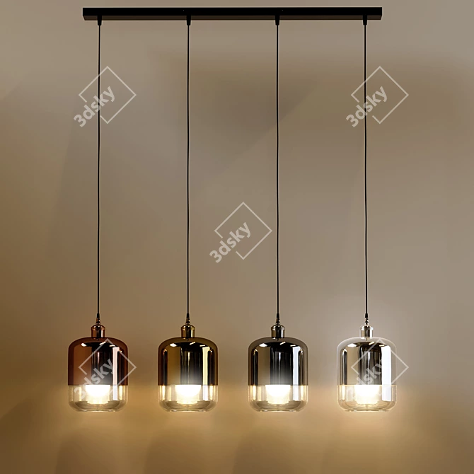 Modern Metal Pendant Light, Tallinn 3D model image 3