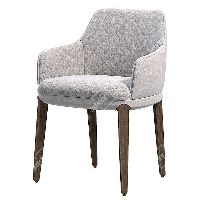 Modern Designer Sabien Armchair 3D model image 2