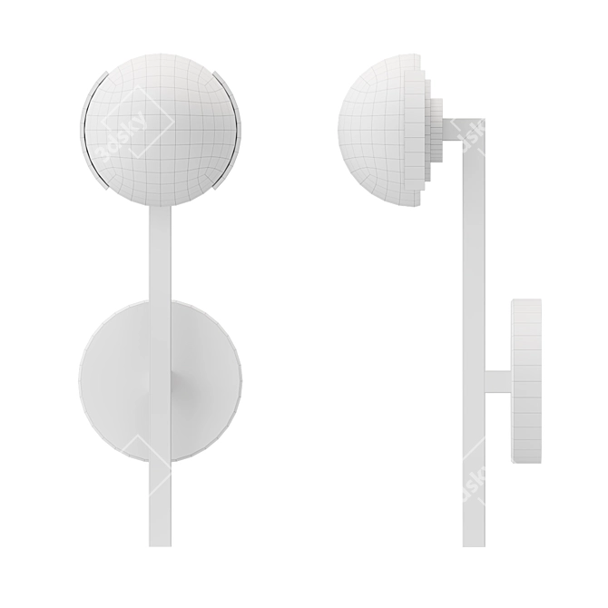 Elegance Defined: Pedra Sconce 3D model image 3