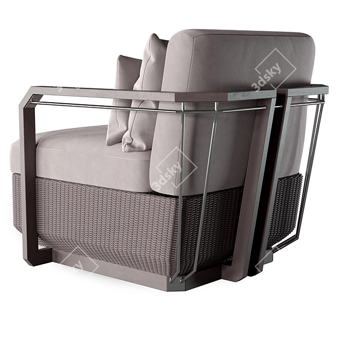 Elite Style Hampton Armchair 3D model image 3