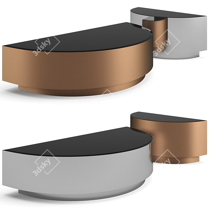 Eichholtz Astra Coffee Tables Duo 3D model image 1