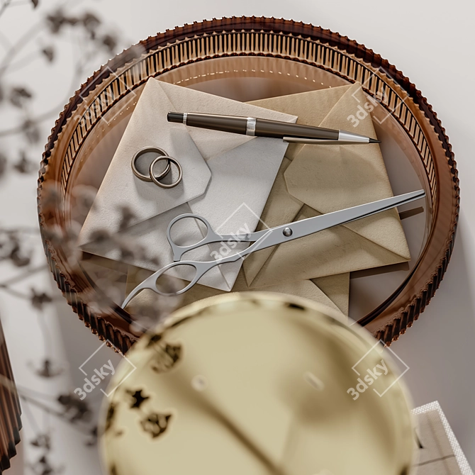 Elegant Decorative Set 36 3D model image 4