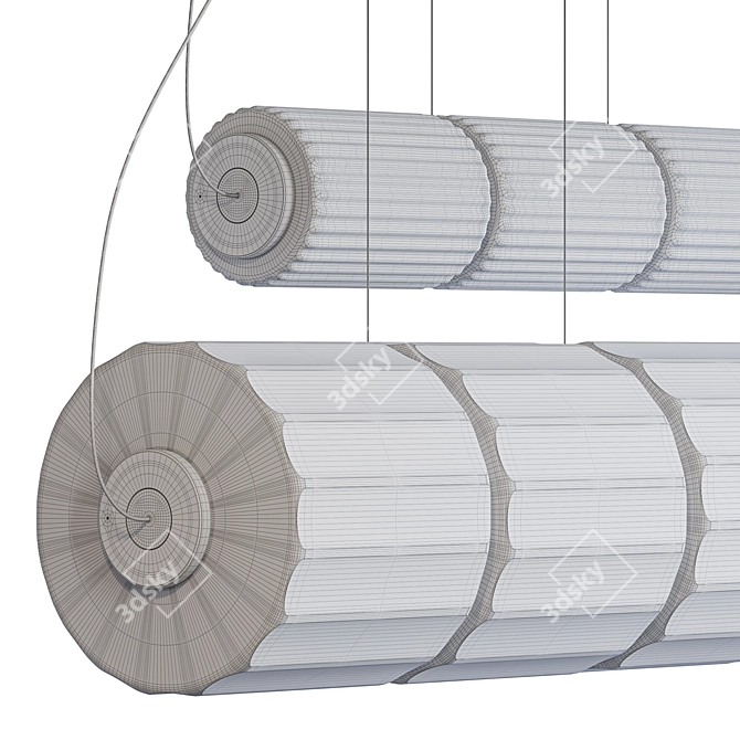 Doric Column Pendant Light 3D model image 6