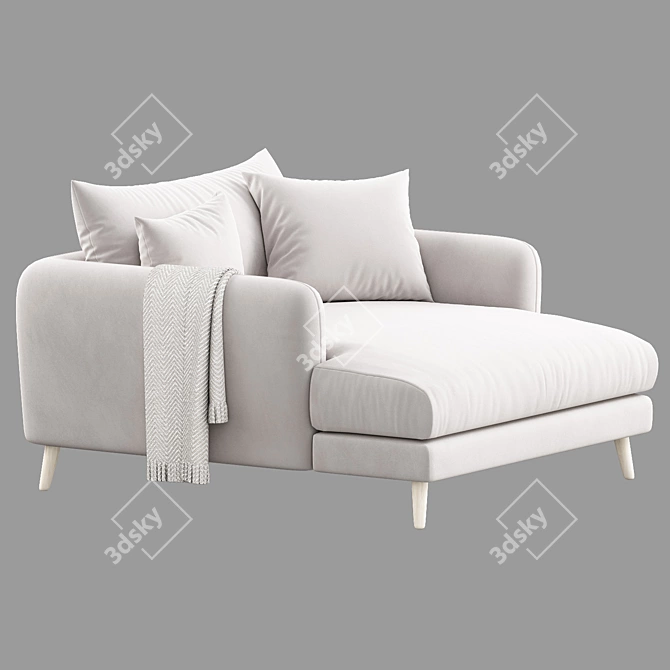 Squishmeister Love Chaise Seat 3D model image 4