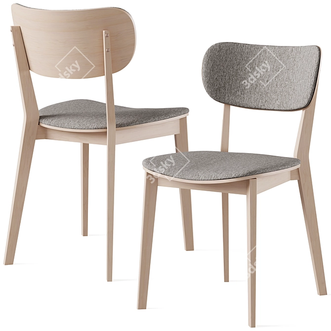  Scandinavian Kato Chair Collection 3D model image 2