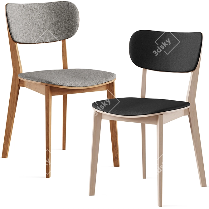  Scandinavian Kato Chair Collection 3D model image 4