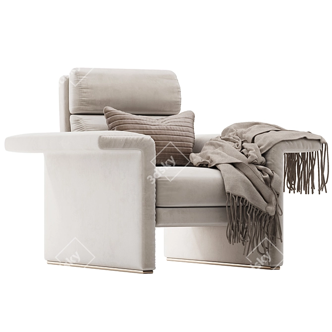 Fendi Dream Fly Armchair: Luxury Design 3D model image 2