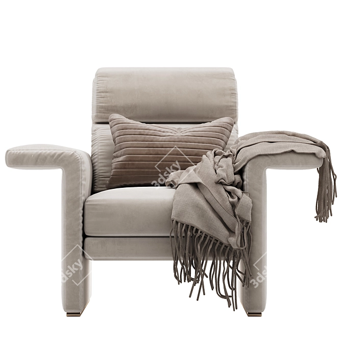 Fendi Dream Fly Armchair: Luxury Design 3D model image 3