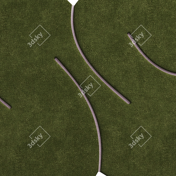 Squiggle Rug by Okejstudio 3D model image 5