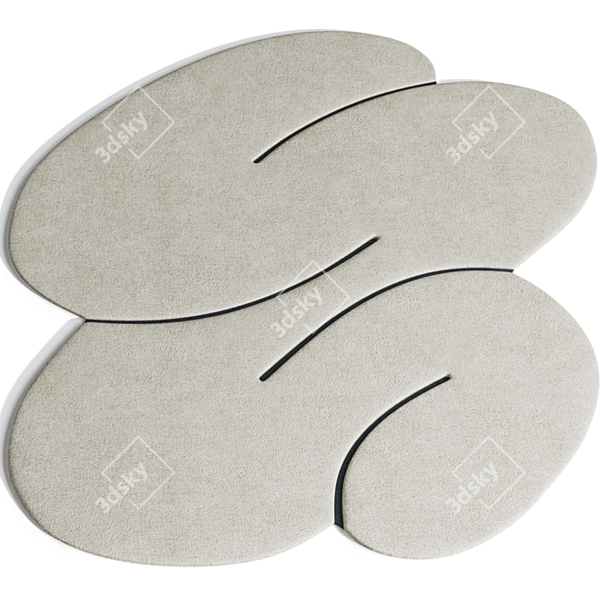 Squiggle Rug by Okejstudio 3D model image 8