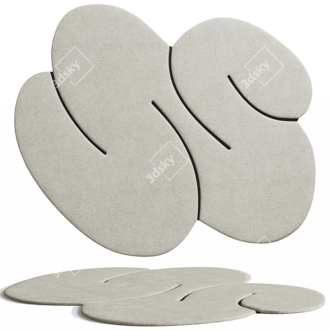 Squiggle Rug by Okejstudio 3D model image 12