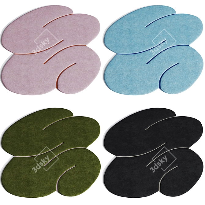Squiggle Rug by Okejstudio 3D model image 14
