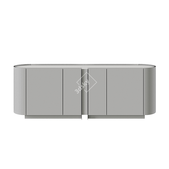 Modern Italian Sideboard Dynasty 3D model image 3