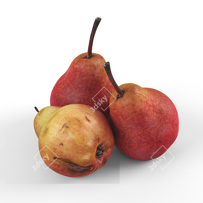 Crimson Pear Delight 3D model image 1