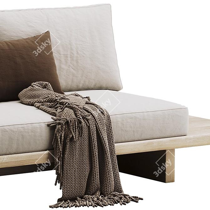 Modern Zen Urban Sofa 3D model image 2