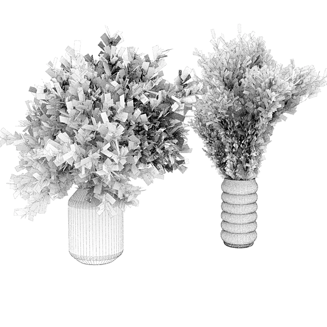Dried Flower Bouquet Collection 3D model image 4