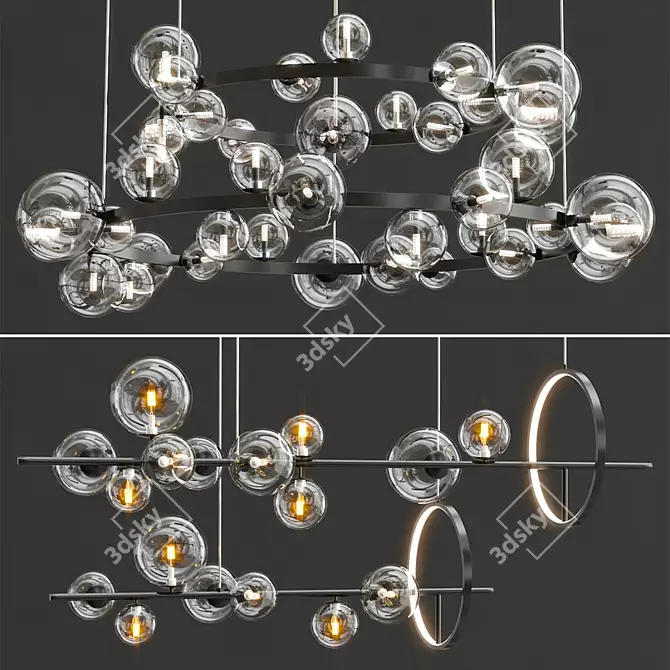 Modern Design IONA Lamps Collection 3D model image 2