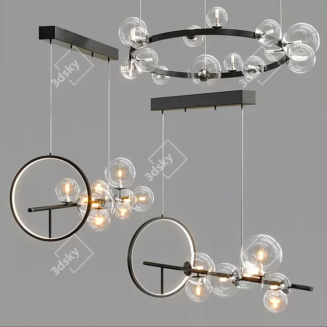 Modern Design IONA Lamps Collection 3D model image 3