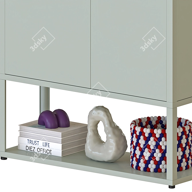 Sleek Modern Hay Cabinet 3D model image 4