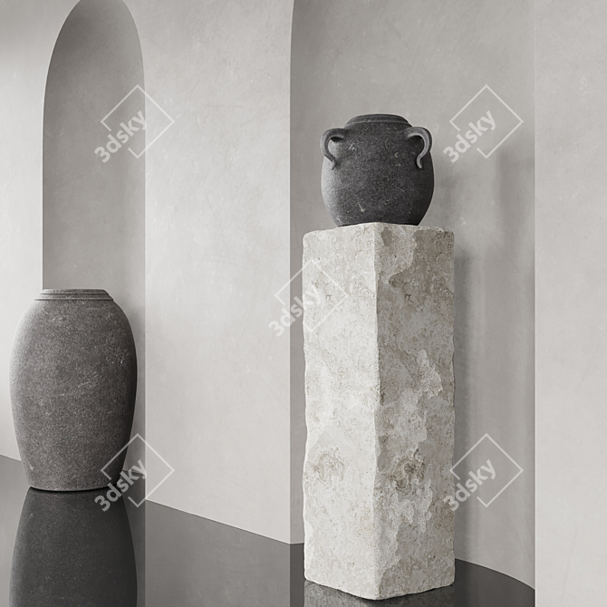  Wall Vase Display Niche 3D model image 4