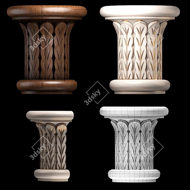 CNC Wooden Model Files Kit 3D model image 1