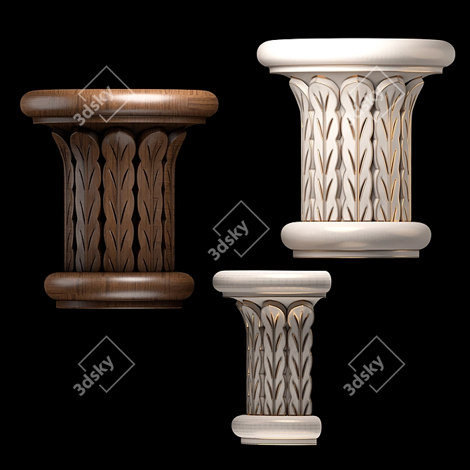 CNC Wooden Model Files Kit 3D model image 2