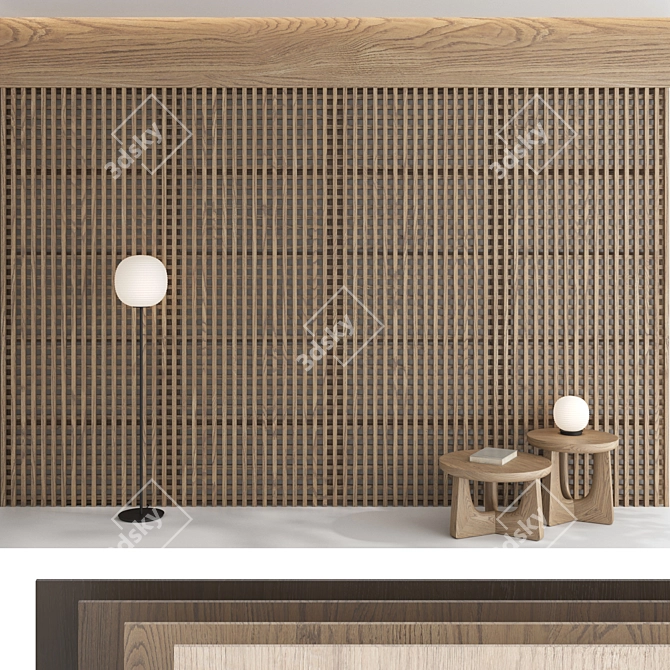 Decorative Wall Panel Set 78 3D model image 1
