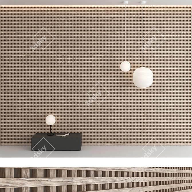 Decorative Wall Panel Set 78 3D model image 4