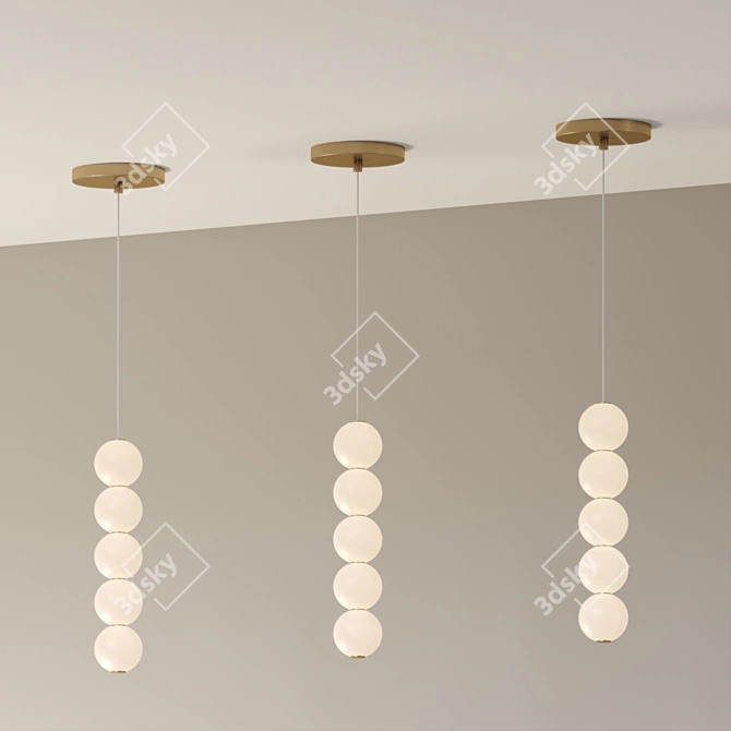 Ethereal Sphere Pendant Lighting 3D model image 3