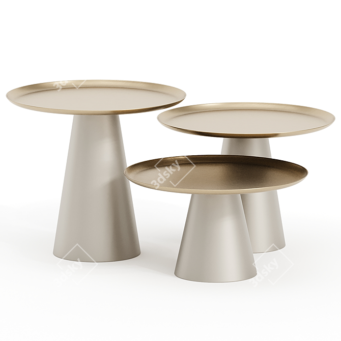 Amerigo Designer Coffee Tables 3D model image 1