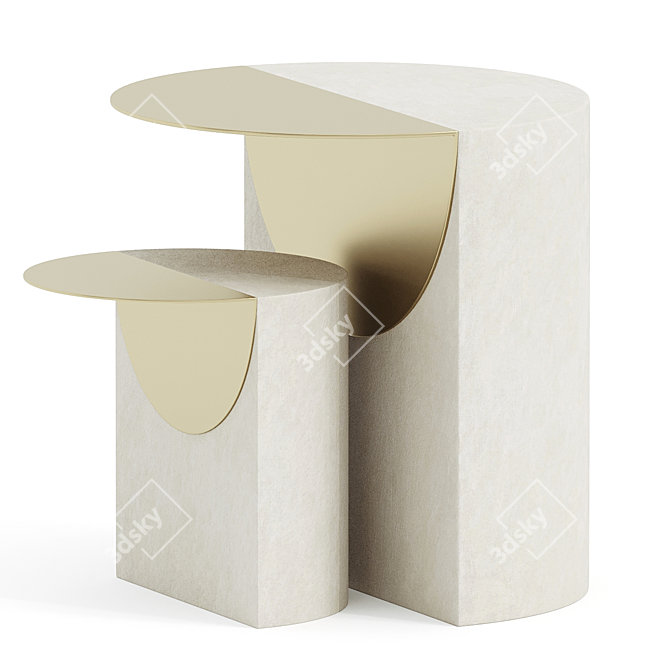 Modern Elegant Leda Tables 3D model image 1