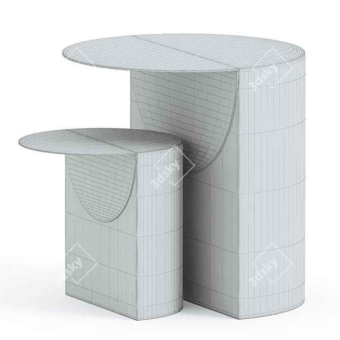 Modern Elegant Leda Tables 3D model image 2