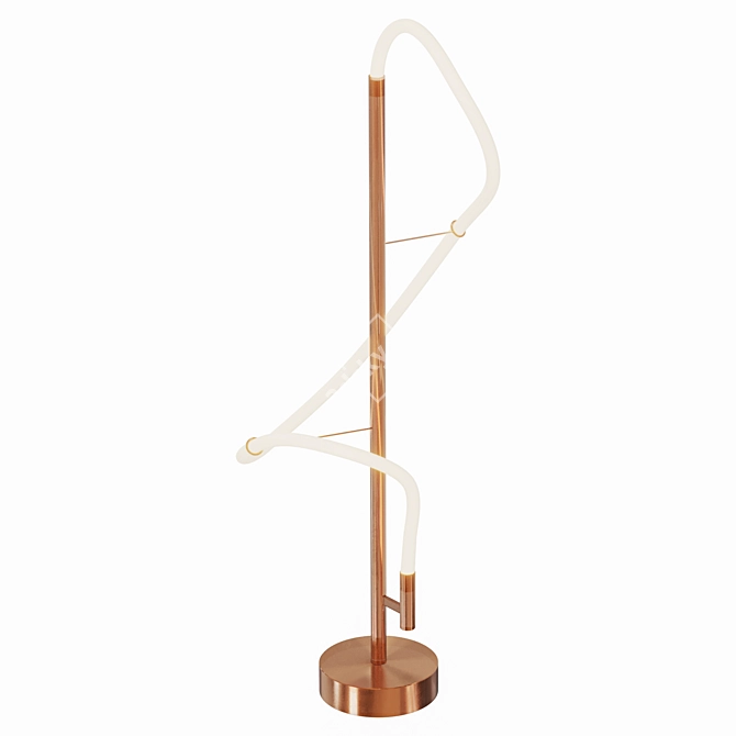 LED Floor Lamp Knot Light 3D model image 4