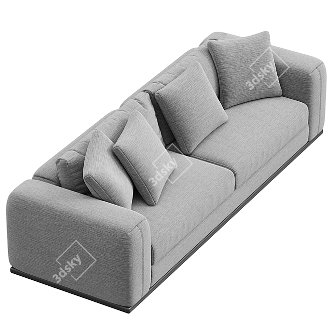 Luxurious Flexform Asolo Sofa Set 3D model image 3