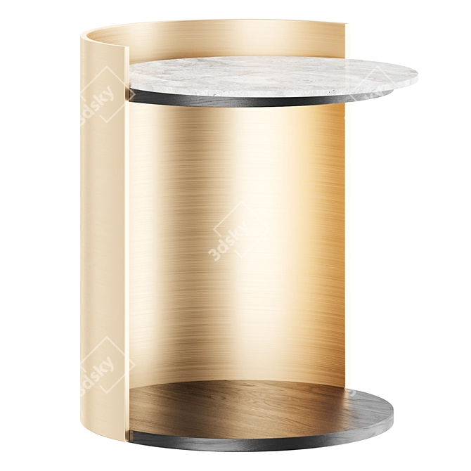 ROSSATO REVER Side Table 3D model image 3