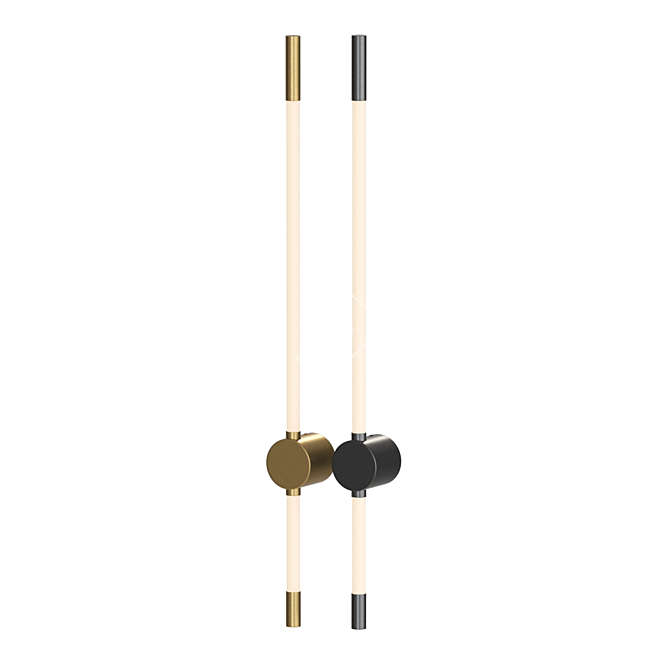 Cylindrical LED Wall Light Fixture 3D model image 2