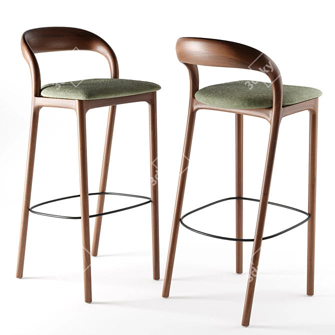 Artisan Neva Light Bar Chair 3D model image 1
