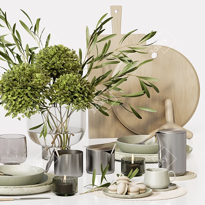  Premium Kitchen Model Set 3D model image 2