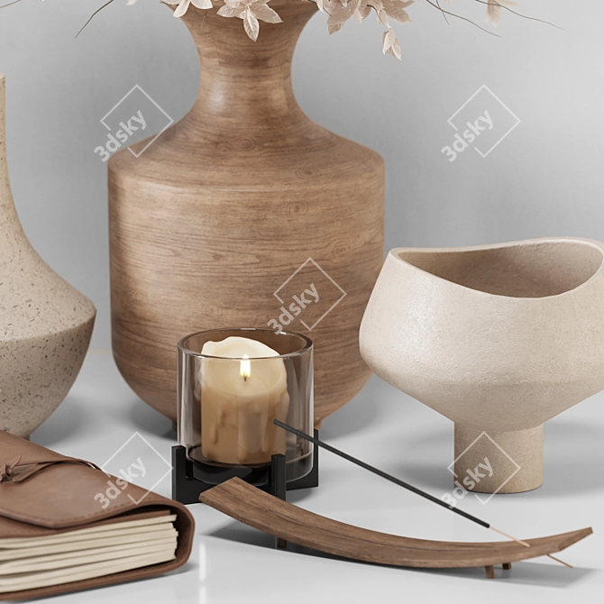 Elegant Decor Set with Modifiers 3D model image 3
